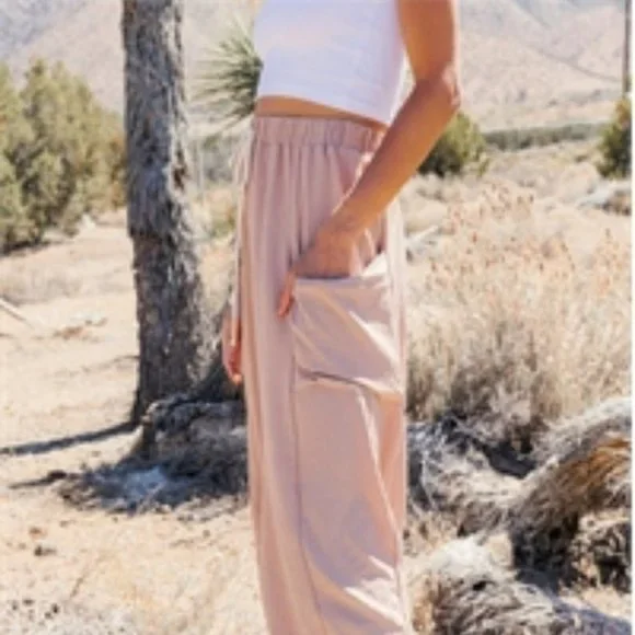 New Wide Leg Pocketed Harem Band Pants /  Jogger Casual Jeans Drawstring… - Picture 2 of 8